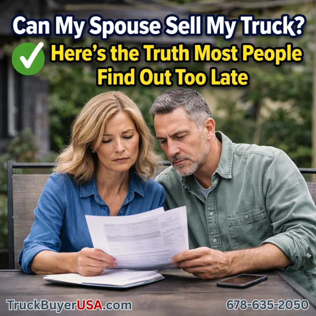 Can My Spouse Sell My Truck?