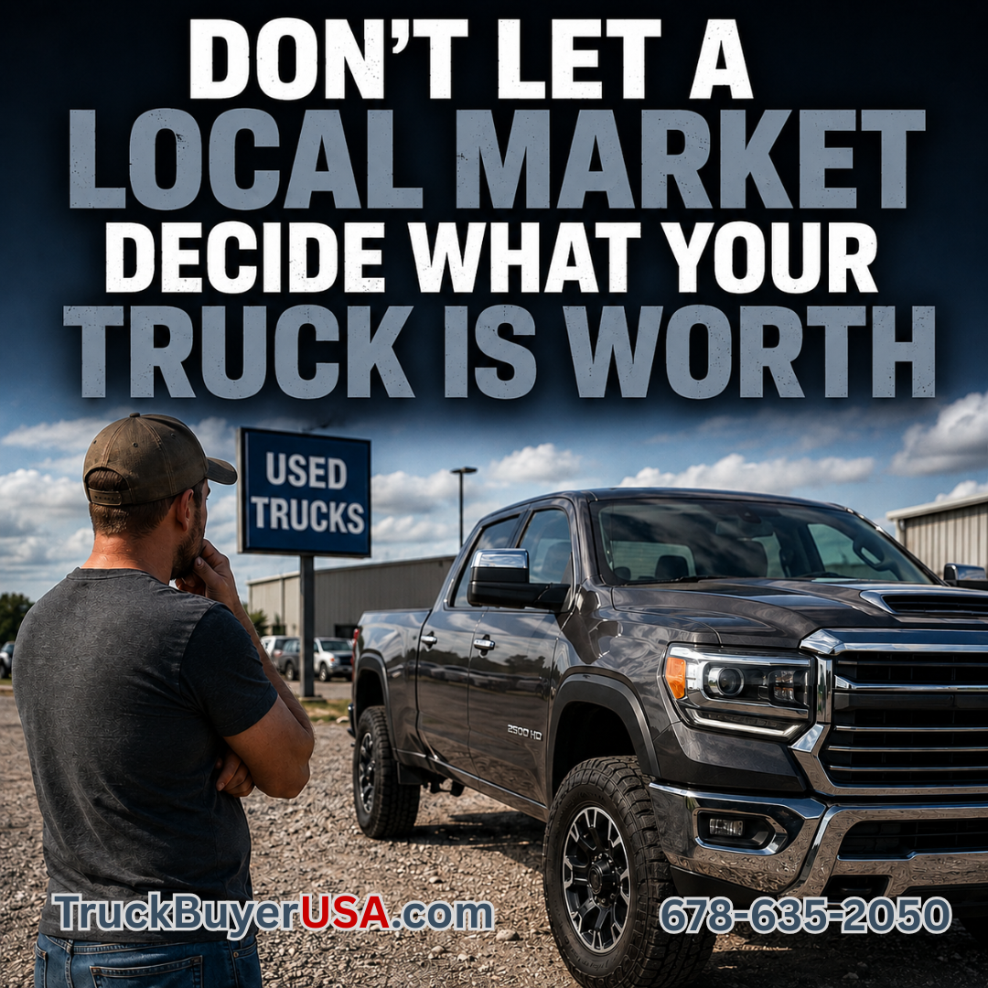 TruckBuyerUSA - Don't Let a Local Market Decide What Your Truck Is Worth TruckBuyerUSA - Don't Let a Local Market Decide What Your Truck Is Worth
